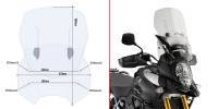 Givi -tuulisuoja, Air Flow, Suzuki DL1000 V-Strom 14-19