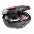 Givi Monolock E46 Riviera -perälaukku, musta/hopea