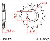 JT -hammasratas, etu, JTF 3222.11