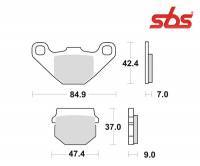 SBS -jarrupalat, ceramic, Derbi DRD Extreme 10- (101HF, 544HF)