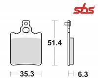 SBS -jarrupalat, ceramic, Aprilia RX/MX -05 (106HF, 574HF)