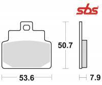 SBS -jarrupalat, ceramic, Aprilia Scabareo 4T 04-09 (153HF, 748HF)