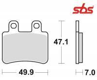 SBS -jarrupalat, ceramic, Yamaha DT50 04- (167HF, 773HF)