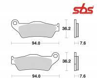 SBS -jarrupalat, racing sinter offroad, 671RSI