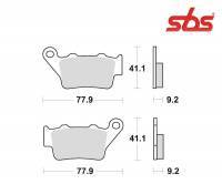 SBS -jarrupalat, sinter offroad, 675SI