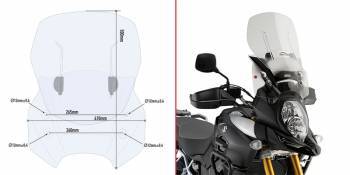 Givi -tuulisuoja, Air Flow, Suzuki DL1000 V-Strom 14-19