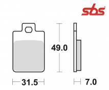 SBS -jarrupalat, ceramic, Piaggio Typhoon 96-05 (130HF, 712HF)