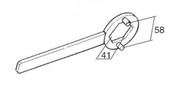 Buzzetti -väännin kytkimen mutterille, Minarelli/Peugeot (41mm)