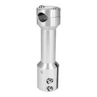 TNT Tuning -ohjaustangon kannatin, Nitro/Aerox, hopea