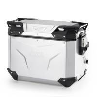 Givi Monokey Trekker Outback EVO 44 -sivulaukku, anodisoitu (vasen)