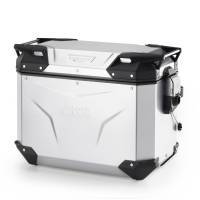 Givi Monokey Trekker Outback EVO 44 -sivulaukku, anodisoitu (oikea)