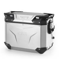 Givi Monokey Trekker Outback EVO 44 -sivulaukku, alumiini (vasen)