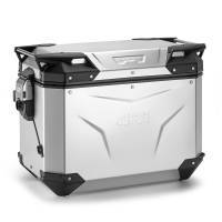 Givi Monokey Trekker Outback EVO 48 -sivulaukku, anodisoitu (oikea)