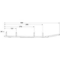 Sno-X Ripper Four -ohjainraudat, Yamaha VMAX 600 94-96, 4-tuum.