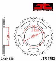 JT -hammasratas, taka, alu JTA 1793.42