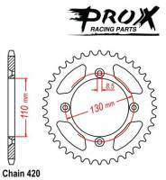 ProX -hammasratas, taka, alu 07.RA11086-56