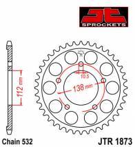JT -hammasratas, taka, JTR 1873.48