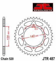 JT -hammasratas, taka, JTR 487.43