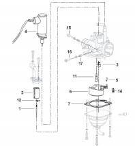 Kohon neulaventtiili, Mikuni (kiina 2T)