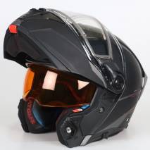 MT Atom 2 SV -kypärä, mattamusta, sähkövisiirillä