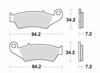 Jarrupalat, sinter offroad, 020010106