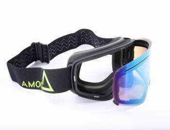 AMOQ Vision -ajolasit, musta (peilikulta)