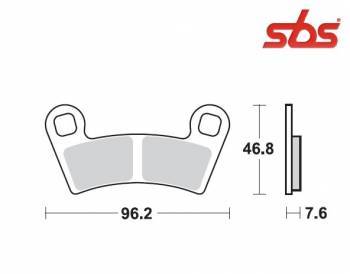 SBS -jarrupalat, sinter offroad, 898SI