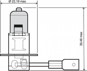 Polttimo, H3, 12V 55W, kirkas