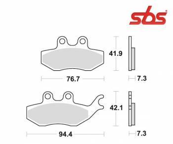 SBS -jarrupalat, ceramic, Keeway TX50 10-12 (173HF)