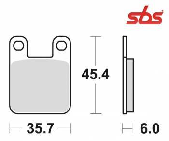 SBS -jarrupalat, ceramic, Derbi Senda X-Race (105HF, 559HF)