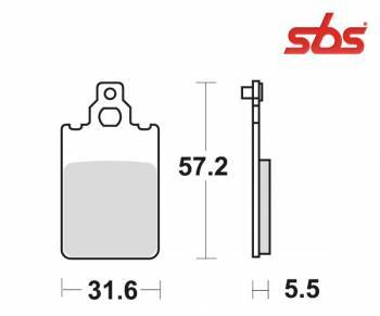 SBS -jarrupalat, ceramic, Yamaha DT50R -03 (109HF, 607HF)