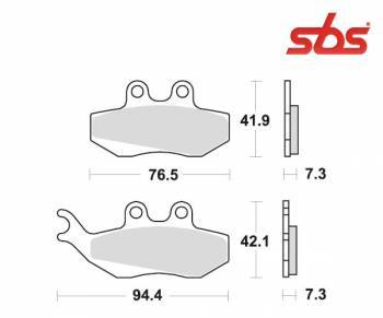 SBS -jarrupalat, ceramic, Beta RR Enduro 10-18 eteen (120HF, 689HF)