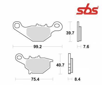 SBS -jarrupalat, ceramic, Suzuki Street Magic (122HF, 702HF)