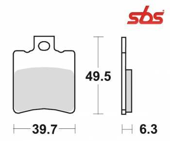 SBS -jarrupalat, ceramic, Yamaha Aerox eteen (123HF, 697HF)