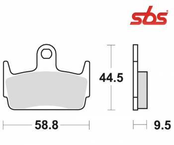 SBS -jarrupalat, ceramic, Honda X8R (129HF, 710HF)