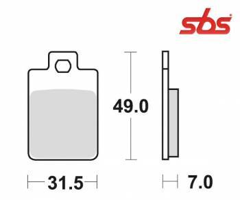 SBS -jarrupalat, ceramic, Piaggio Typhoon 96-05 (130HF, 712HF)