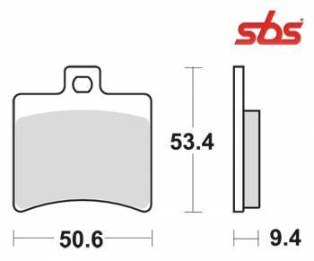 SBS -jarrupalat, ceramic, SR50 Street 06-12 (152HF, 747HF)