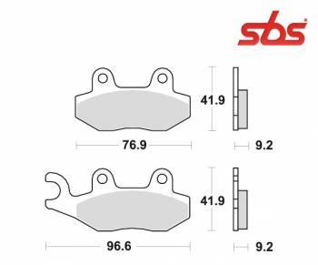 SBS -jarrupalat, ceramic, Derbi DRD Racing 10- (163HF, 713HF)