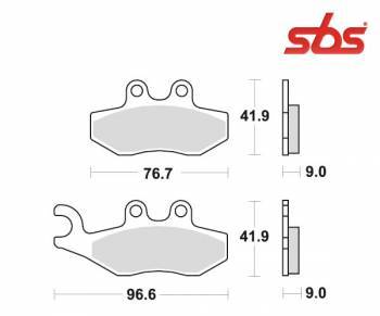 SBS -jarrupalat, ceramic, Piaggio Fly 05-17 (177HF, 786HF)