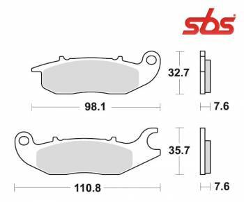 SBS -jarrupalat, ceramic, Rieju RS2 Naked 06-10 (180HF, 797HF)