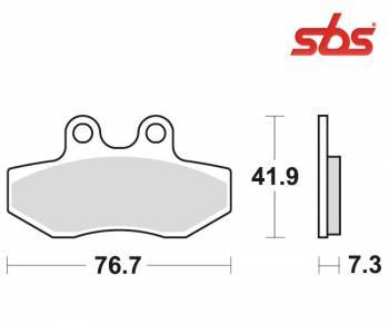 SBS -jarrupalat, ceramic, Aprilia RX50 06-14 (186HF, 817HF)