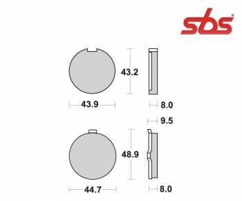 SBS -jarrupalat, ceramic, 524HF