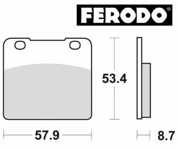 Ferodo Platinum -jarrupalat, etu/taka (SBS 577)