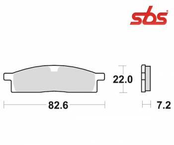 SBS -jarrupalat, racing sinter offroad, 589RSI