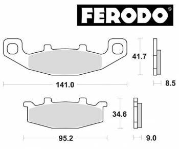 Ferodo Platinum -jarrupalat, etu/taka (SBS 597)