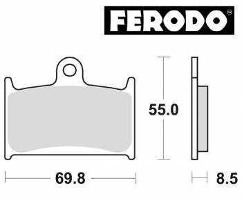 Ferodo Platinum -jarrupalat, etu/taka (SBS 624)