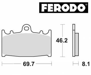 Ferodo Platinum -jarrupalat, etu (SBS 631)