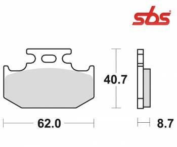 SBS -jarrupalat, sinter offroad, 632SI