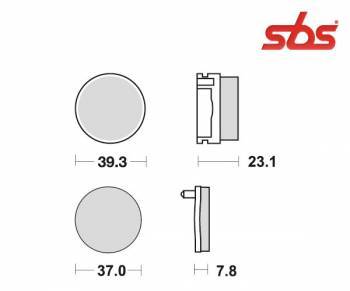 SBS -jarrupalat, sinter offroad, 637SI