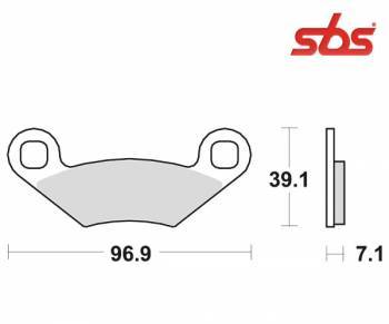 SBS -jarrupalat, sinter offroad, 642SI